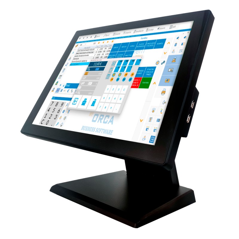 10POS 10T-15 J6412 2 GHz 38,1 cm (15") 1024 x 768 Pixeles Pantalla táctil Negro
