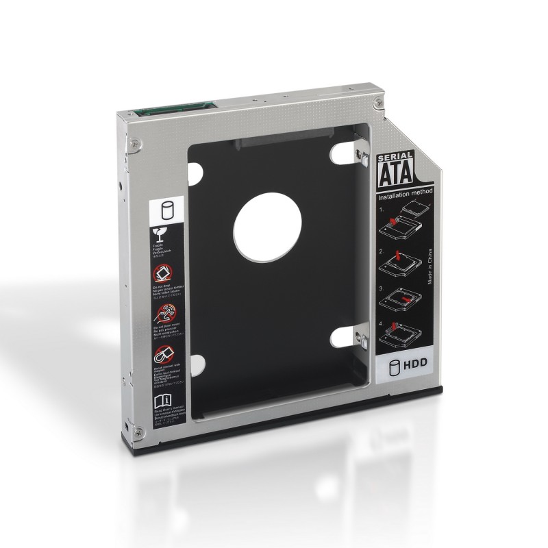 AISENS - ADAPTADOR DISCO DURO DE 9,5MM PARA UNIDAD ÓPTICA PORTÁTIL DE 12,7MM