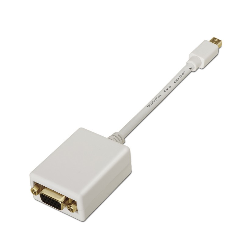 AISENS - CONVERSOR MINI DP A SVGA, MDP/M-SVGA/H, BLANCO, 15CM