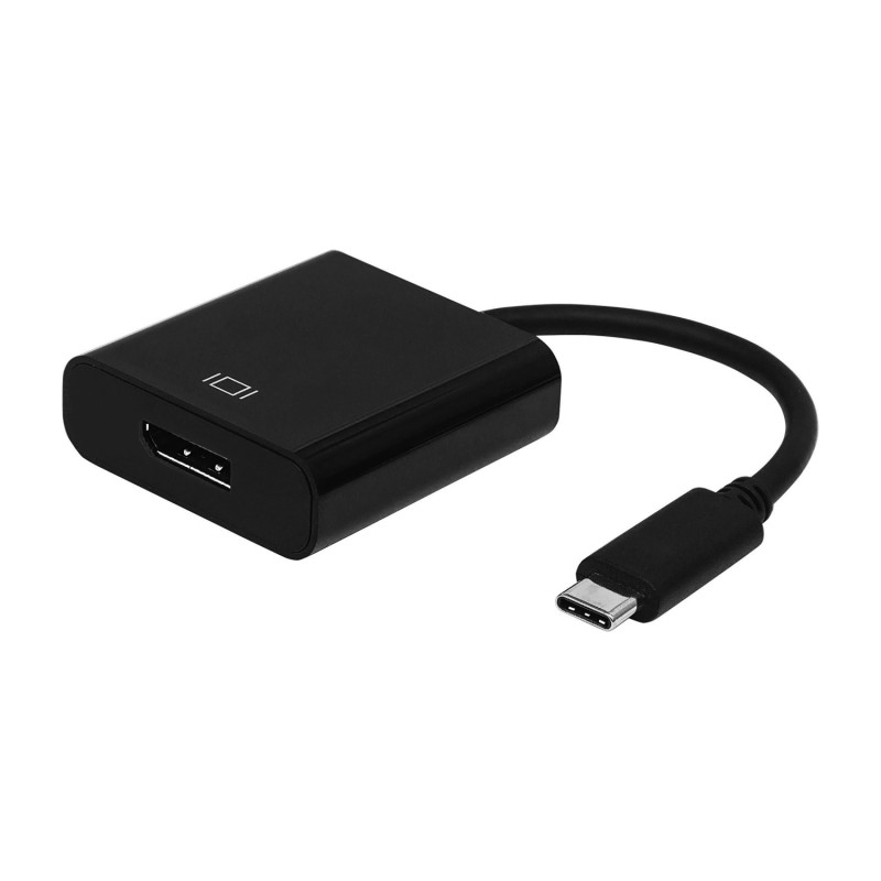 AISENS - CONVERSOR USB-C A DISPLAYPORT 4K@60HZ, USB-C/M-DP/H, NEGRO, 15CM