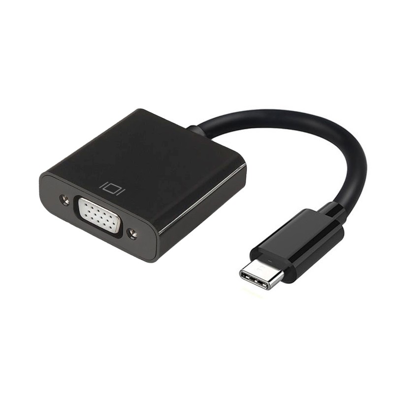 AISENS - CONVERSOR USB-C A VGA, USB-C/M-HDB15/H, NEGRO, 15CM