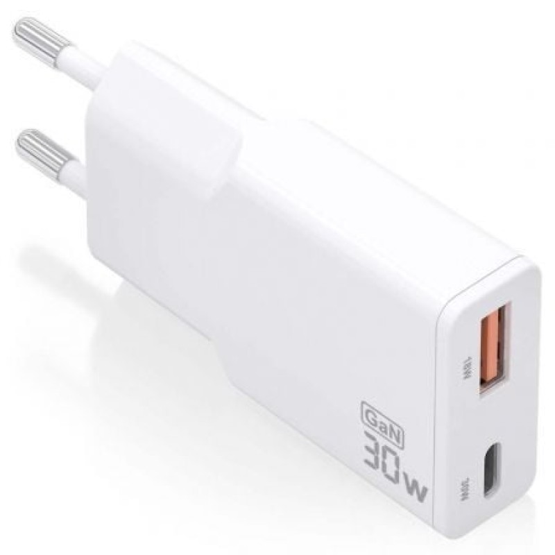 AISENS ASCH-30W2P046-W cargador de dispositivo móvil Cámara digital, MP3, MP4, Teléfono móvil, Navegante, Portátil, Consola de juegos portátil,