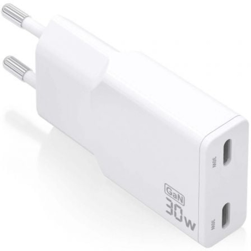 AISENS ASCH-30W2P048-W cargador de dispositivo móvil Cámara digital, MP3, MP4, Teléfono móvil, Navegante, Portátil, Consola de juegos portátil,