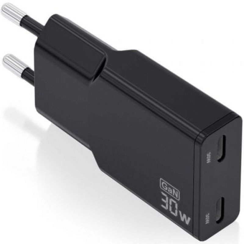 AISENS ASCH-30W2P049-BK cargador de dispositivo móvil Cámara digital, MP3, MP4, Teléfono móvil, Navegante, Portátil, Consola de juegos portátil,
