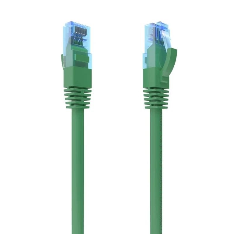 AISENS Cable De Red Latiguillo RJ45 Cat.6 UTP AWG26 CCA, Verde, 30 cm