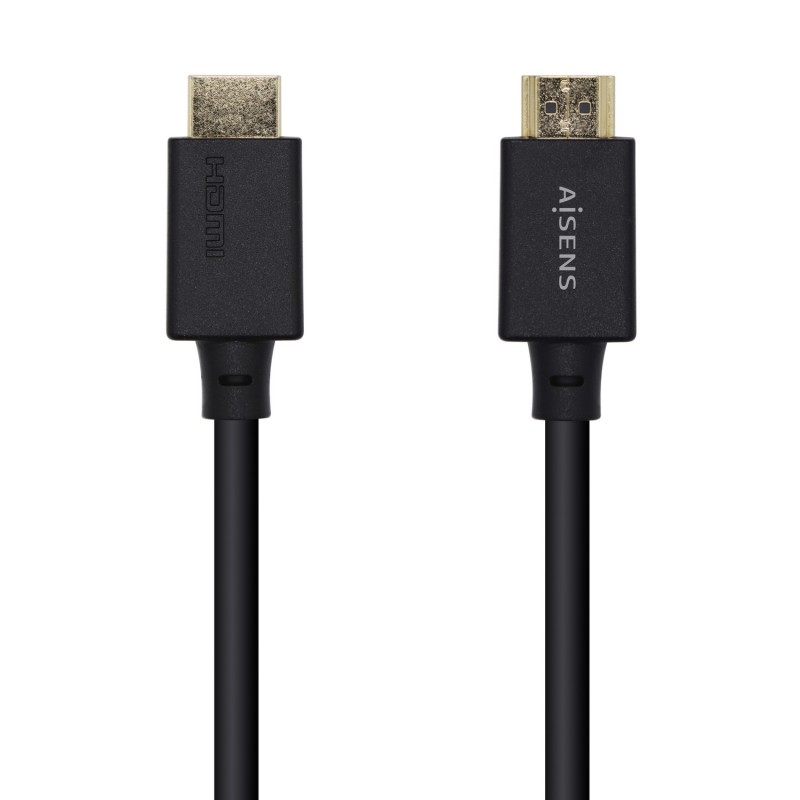 AISENS Cable HDMI V2.1 Ultra Alta Velocidad / HEC Certificado 8k@60Hz 48Gbps, A/M-A/M, Negro, 2.0m