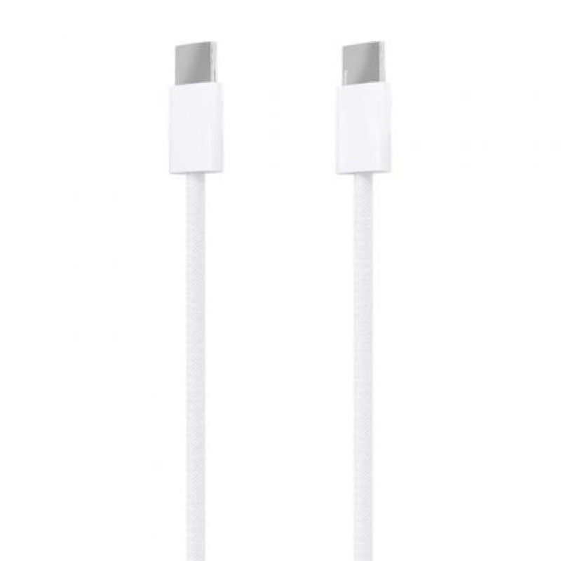 AISENS Cable USB 2.0 3A 60W Apple, tipo USB-C/M-USB-C/M, Blanco, 1.0m