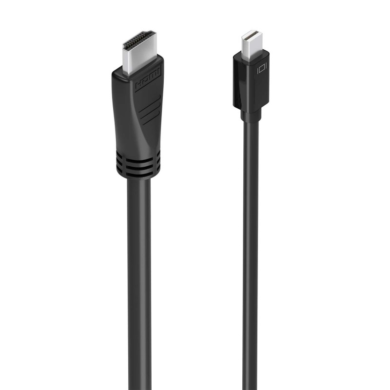AISENS Cable conversor MINI DP a HDMI 4K@60Hz, MINI DP/M-HDMI/M, Negro, 5.0m
