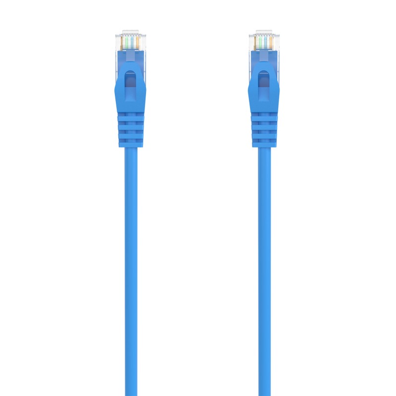 AISENS Cable de Red Latiguillo RJ45 LSZH Cat.6A 500 Mhz UTP AWG24, Azul, 25CM