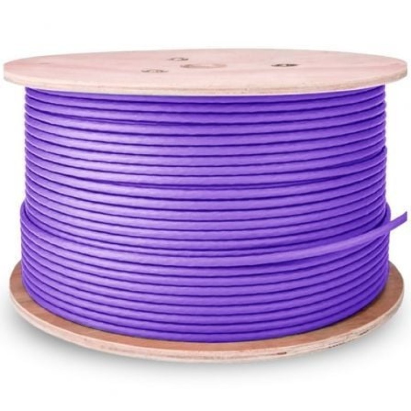AISENS Cable de Red RJ45 LSZH Cat.6 UTP Rigido AWG23 CCA (Aleacion), Violeta, 500M