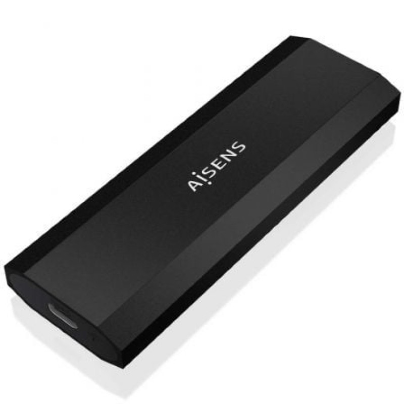 AISENS Caja Externa M.2 (NGFF) ASM2-028B NVMe a USB3.2 Gen2, Negra