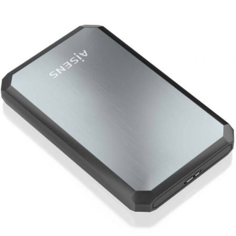 AISENS Caja externa 2.5" ASE-2529B 9.5mm SATA a USB 3.0/USB3.1 Gen1, Negro-Gris