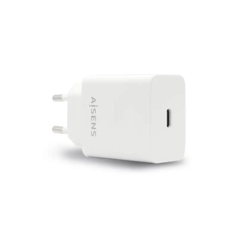 AISENS Cargador USB-C PD3.0 1 Puerto 1xUSB-C 20W, Blanco