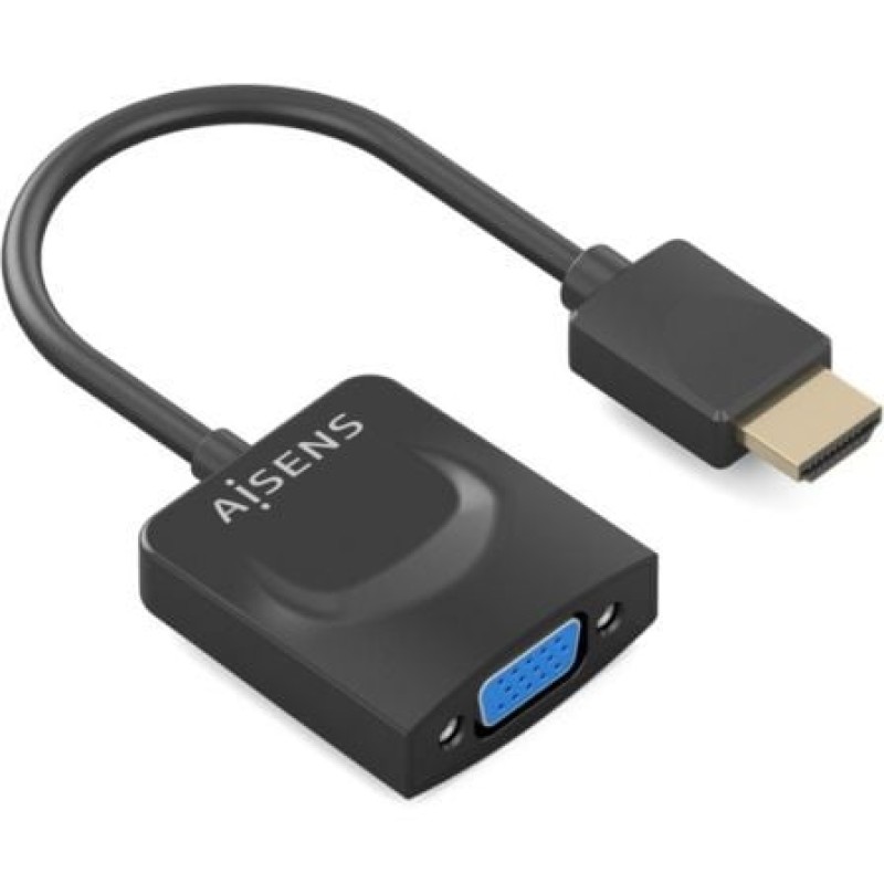 AISENS Conversor HDMI a SVGA, HDMI A/M-SVGA/H, Negro, 15?m