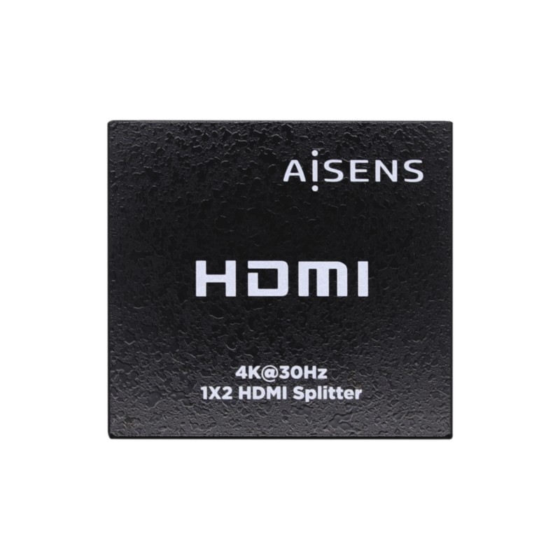 AISENS HDMI Duplicador 4k@30Hz 1x2 Con Alimentación, Negro