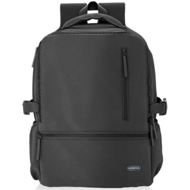 AISENS Mochila Deportiva Repelente Al Agua Para Portatil 15.6, Negro