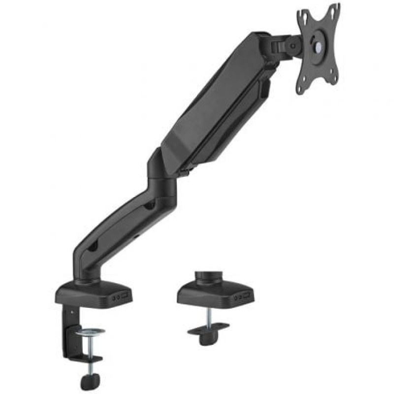 AISENS Soporte De Mesa Pro Contrapeso Giratorio E Inclinable Para Monitor/TV 9kg (3 Pivotes, 1 Brazo) De 17-32, Negro