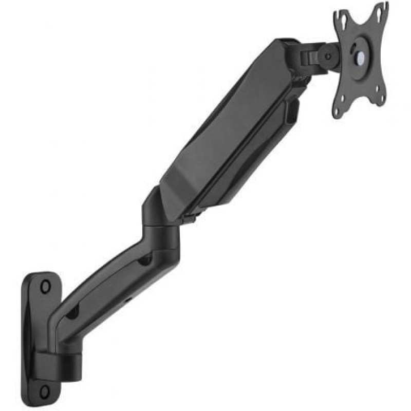 AISENS Soporte De Pared Pro Contrapeso Giratorio E Inclinable Para Monitor/tv 9kg (3 Pivotes, 1 Brazo) De 17-32, Negro