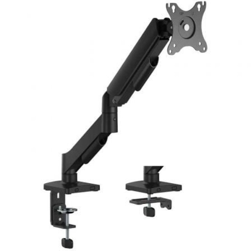 AISENS Soporte de Mesa Eco Contrapeso Giratorio e Inclinable para Monitor/TV 9KG (3 Pivotes, 1 Brazo) de 17"-32", Negro