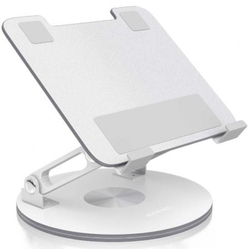 AISENS Soporte de Sobremesa Giratorio Ajustable Para Portatil / Tablet 7-13, Plata
