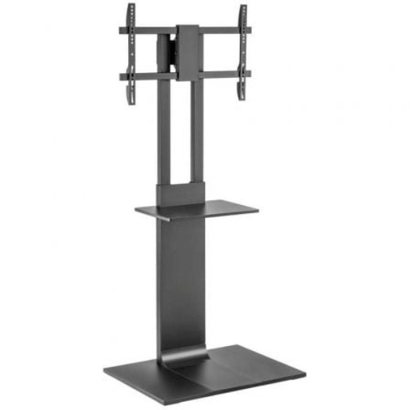 AISENS Soporte de Suelo con Bandeja DVD para Monitor/TV 50kg de 37-86, Negro