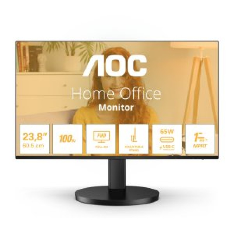 AOC B3 24B3CF2 pantalla para PC 60,5 cm (23.8") 1920 x 1080 Pixeles Full HD LED Negro