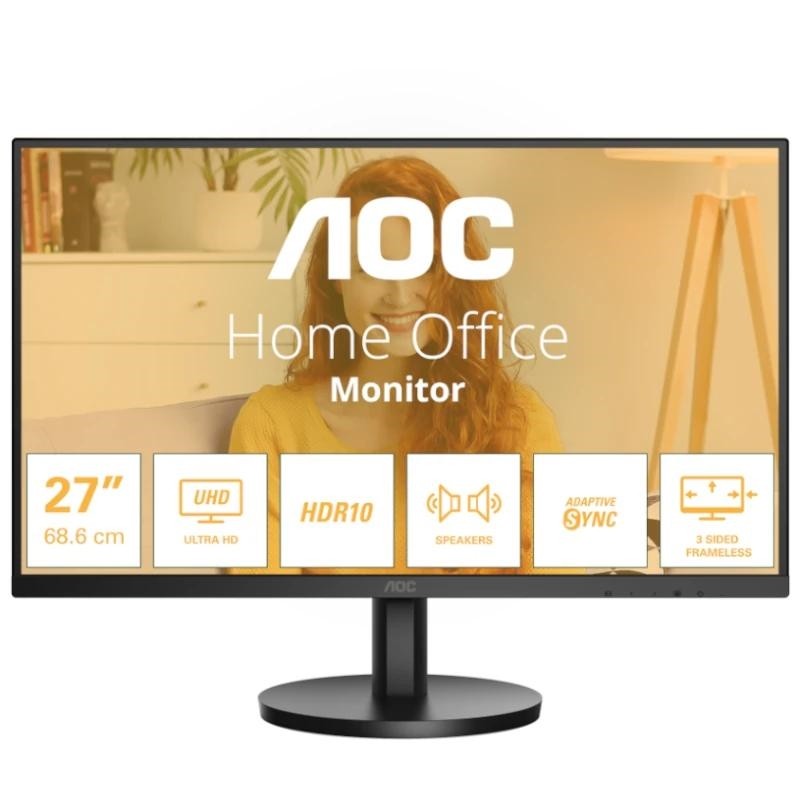 AOC B3 U27B3A pantalla para PC 68,6 cm (27") 3840 x 2160 Pixeles 4K Ultra HD LCD Negro