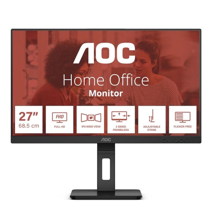 AOC E3 24E3QAF pantalla para PC 60,5 cm (23.8") 1920 x 1080 Pixeles Full HD LCD Negro