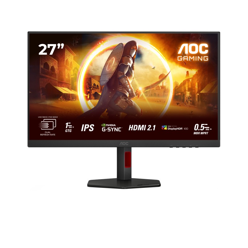 AOC G4 U27G4R pantalla para PC 68,6 cm (27") 3840 x 2160 Pixeles 4K Ultra HD LED Negro, Rojo