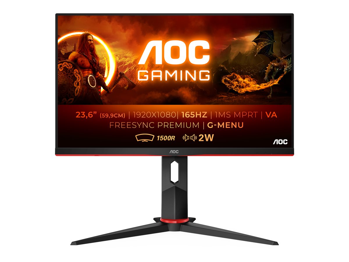 AOC Gaming C24G2AE/BK - monitor LED - curvado - Full HD (1080p) - 24"