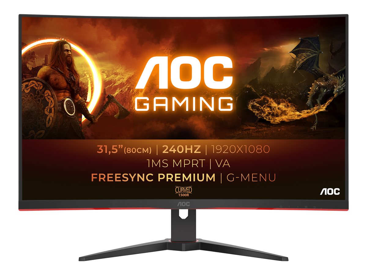 AOC Gaming C32G2ZE/BK - monitor LED - curvado - Full HD (1080p) - 32"