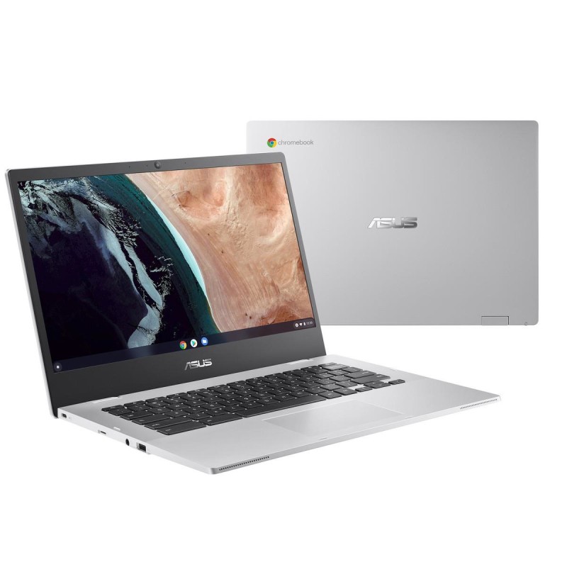 ASUS Chromebook CX1 CX1400CKA-NK0724 - Ordenador Portátil 14" Full HD (Intel Celeron N4500, 8GB RAM, 128GB eMMC, UHD Graphics, ChromeOS) Plata Transp