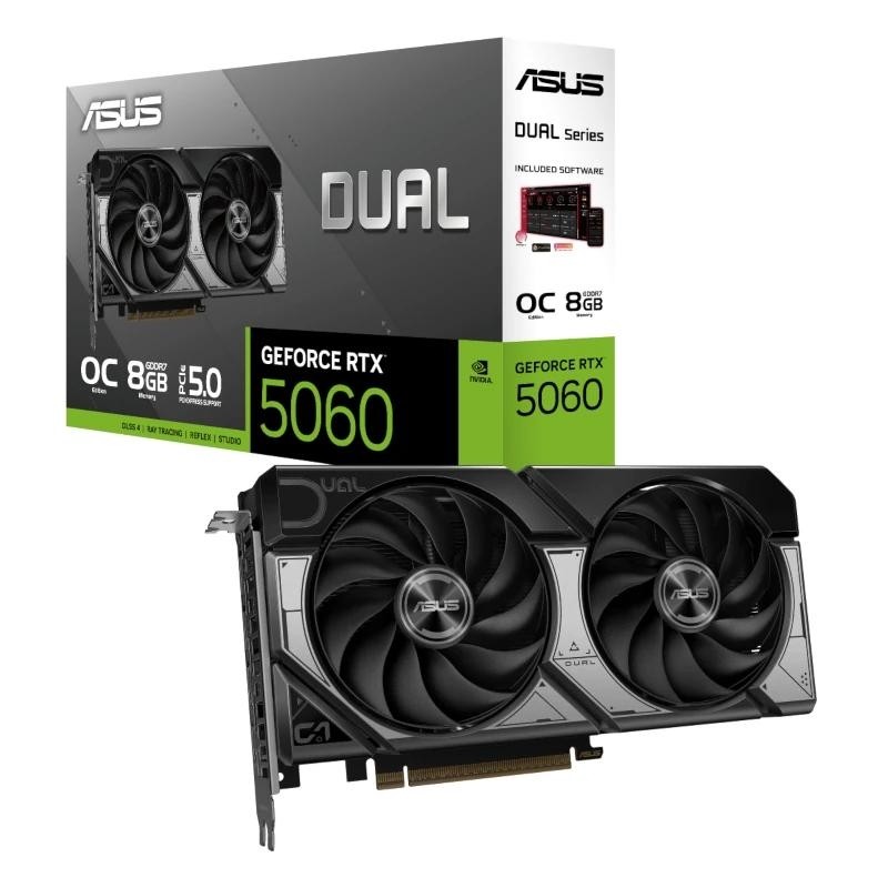 ASUS Dual -RTX5060-O8G NVIDIA GeForce RTX 5060 8GB GDDR7