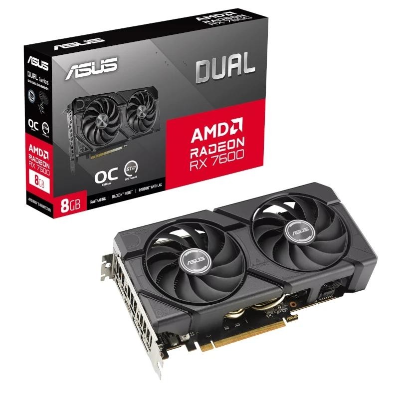 ASUS Dual -RX7600-O8G-EVO AMD Radeon RX 7600 8GB GDDR6