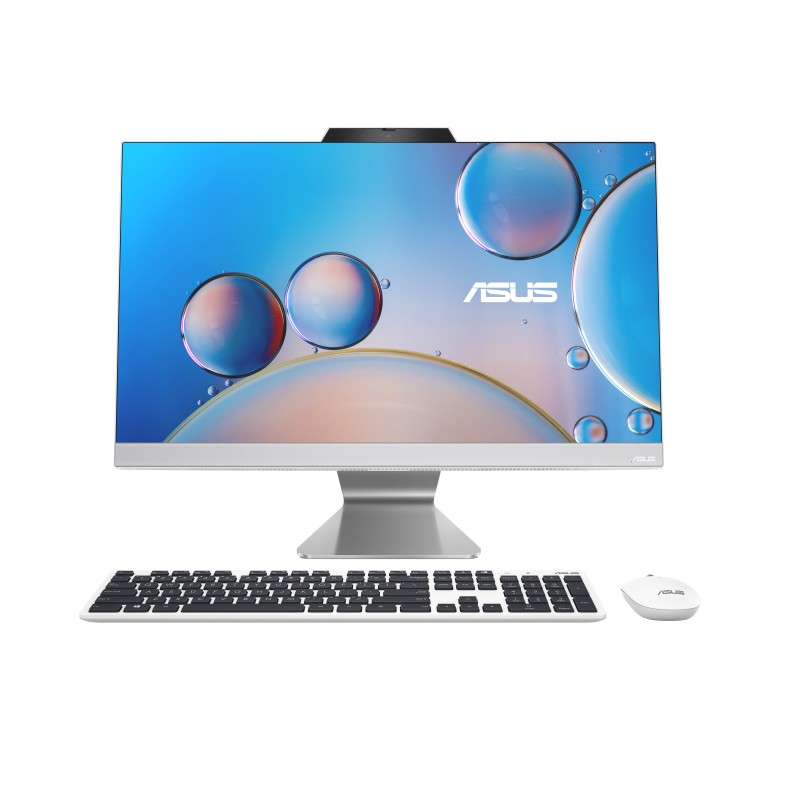 ASUS M3402WFAK-WA0260 - Sobremesa todo en uno 23.8" Full HD (AMD Ryzen 5 7520U, 16GB RAM, 512GB SSD, Radeon 610M, Sin Sistema Operativo) Blanco - Tecl