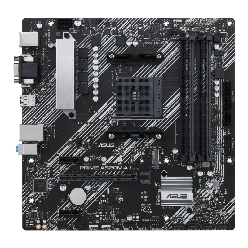 ASUS PRIME A520M-A II AMD A520 Zócalo AM4 micro ATX