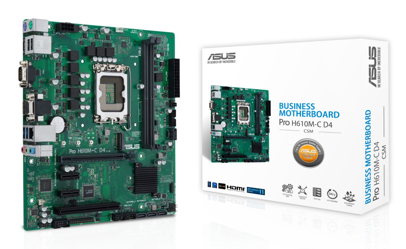 ASUS PRO H610M-C D4-CSM Intel H610 LGA 1700 micro ATX
