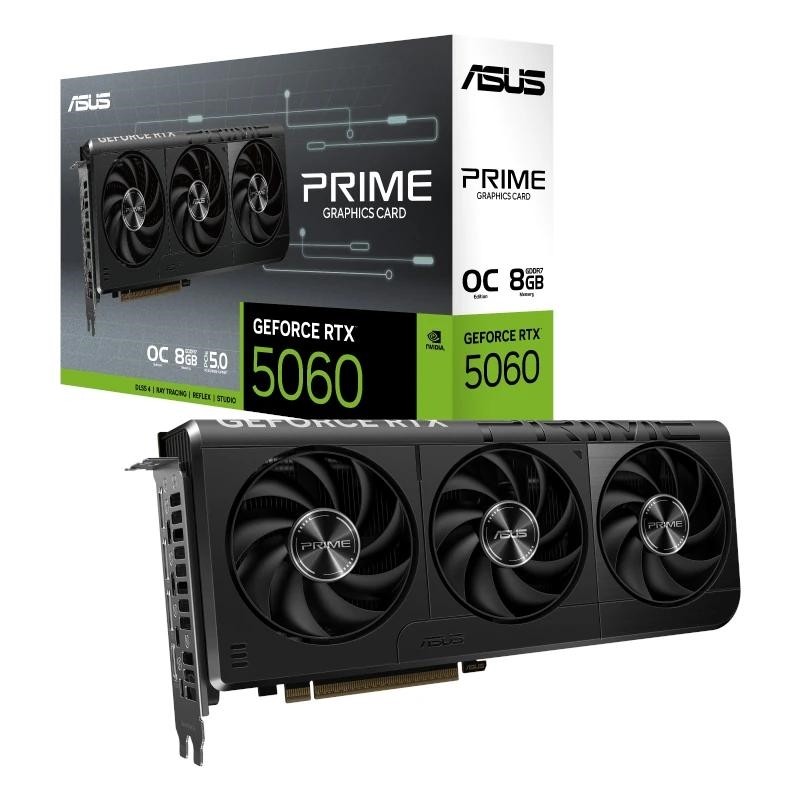 ASUS Prime -RTX5060-O8G NVIDIA GeForce RTX 5060 8GB GDDR7