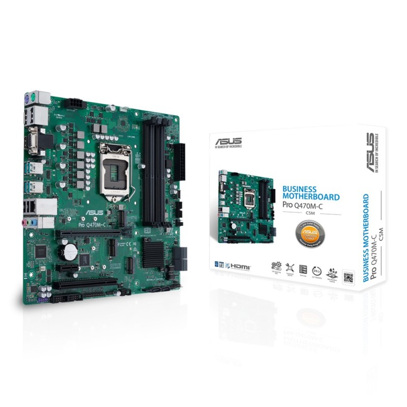 ASUS Pro Q470M-C/CSM Intel Q470 LGA 1200 micro ATX