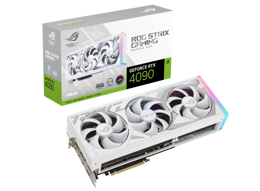 ASUS ROG -STRIX-RTX4090-24G-WHITE NVIDIA GeForce RTX 4090 24GB GDDR6X