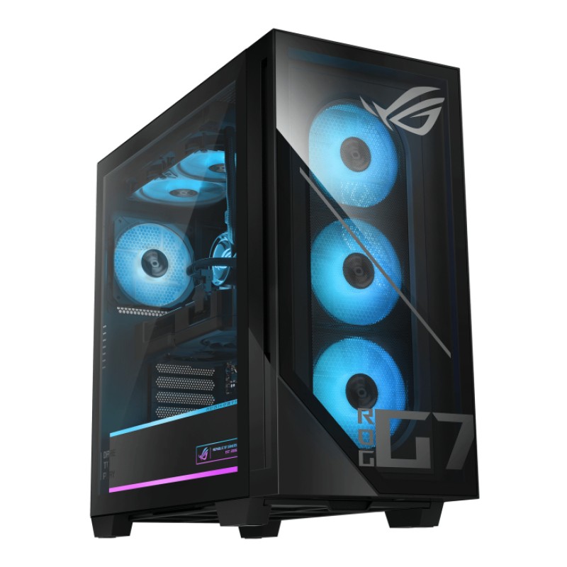 ASUS ROG G700 G700TF-07265F0300 - Sobremesa Gaming de (Intel Core Ultra 7 265F, 32GB RAM, 1TB SSD, NVIDIA RTX 5060 Ti 16GB, Sin Sistema Operativo) Neg