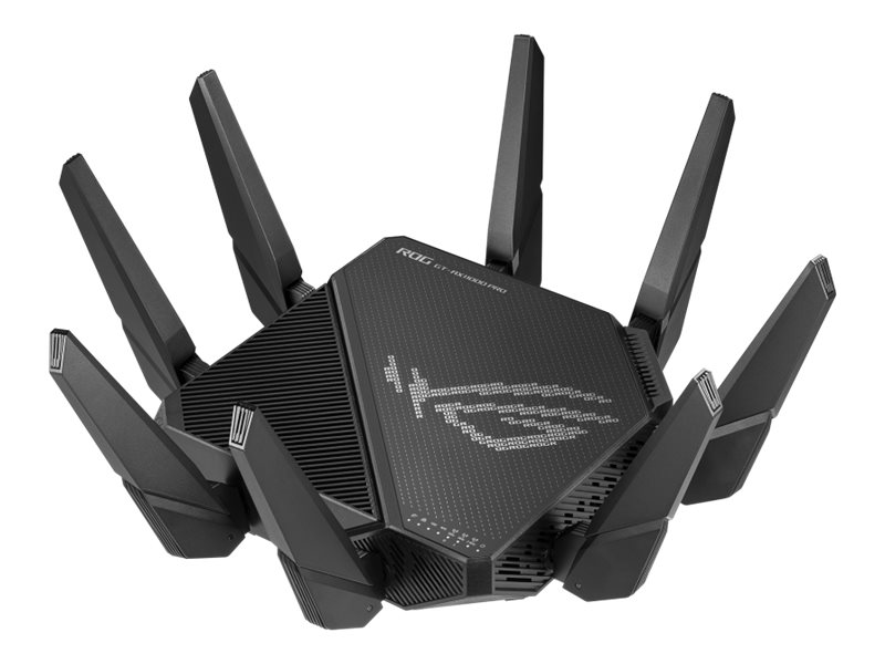 ASUS ROG Rapture GT-AX11000 Pro router inalámbrico Gigabit Ethernet Tribanda (2,4 GHz/5 GHz/5 GHz) Negro