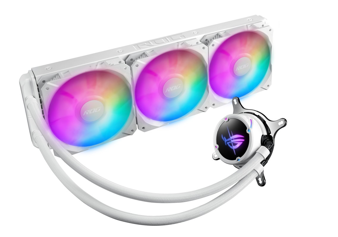 ASUS ROG Strix LC II 360 ARGB White Edition Procesador Sistema de refrigeración líquida todo en uno 12 cm Blanco