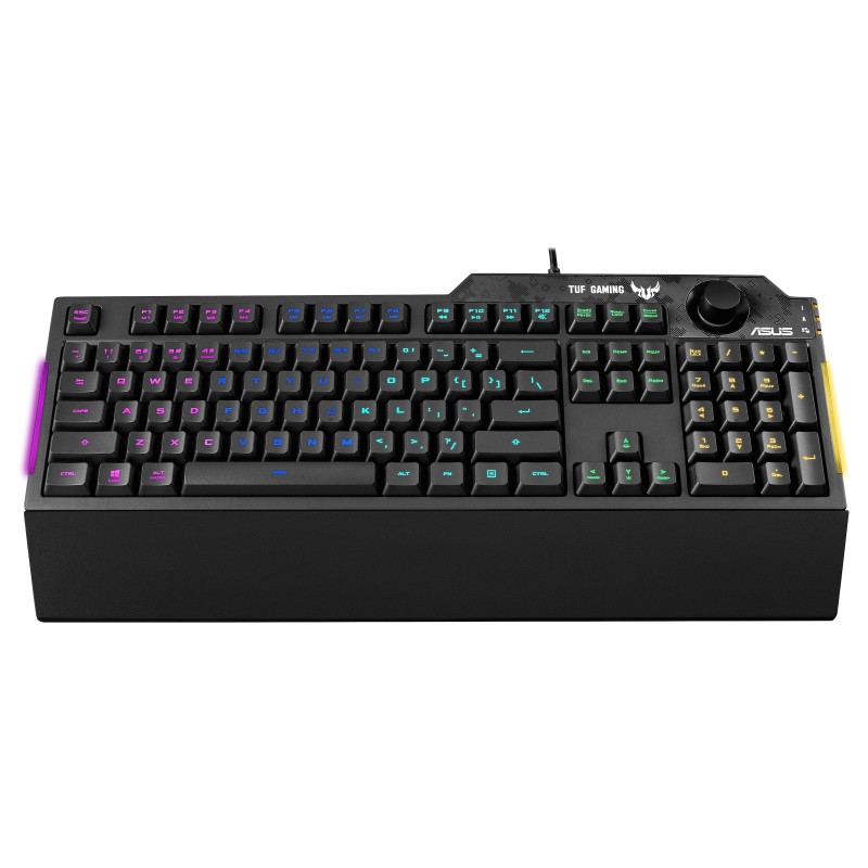 ASUS TUF Gaming K1 teclado Juego USB Inglés, Español Negro
