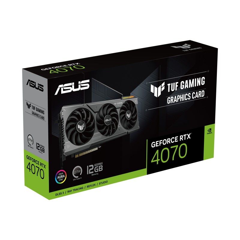 ASUS TUF Gaming TUF-RTX4070-12G-GAMING NVIDIA GeForce RTX 4070 12 GB GDDR6X