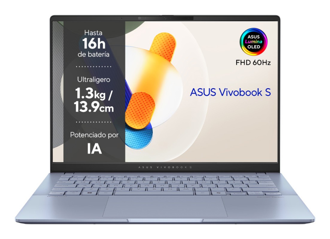 ASUS Vivobook S14 OLED OLED S5406MA-QD090W Copilot+ PC - Ordenador Portátil 14" WUXGA (Intel Core Ultra 5 125H, 16GB RAM, 1TB SSD, Arc Graphics, Wind