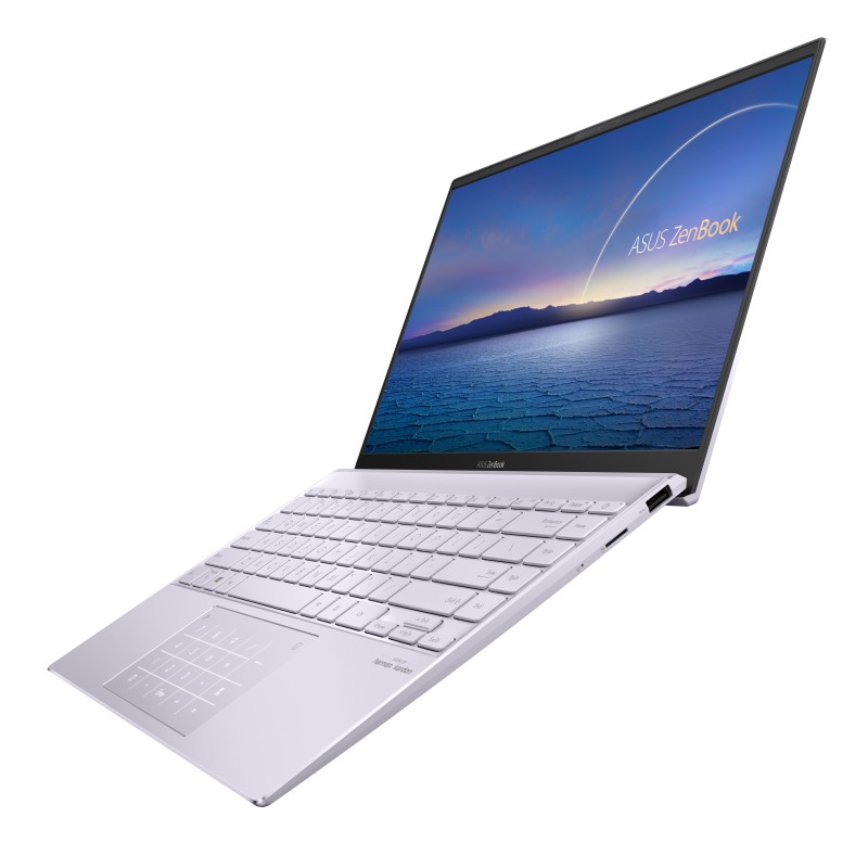 ASUS ZenBook 14 UX425EA-KI359T - Portátil " Full HD (Core i7-1165G7, 16GB RAM, 512GB SSD, Iris Xe Graphics, Windows 10 Home) Lila Neblina - Teclado Q