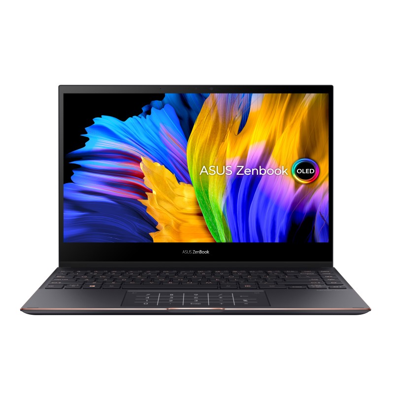 ASUS ZenBook Flip S13 OLED UX371EA-HL510T - Portátil 13.3" 4K Ultra HD (Core i7-1165G7, 16GB RAM, 1TB SSD, Iris Xe Graphics, Windows 10 Home) Negro J