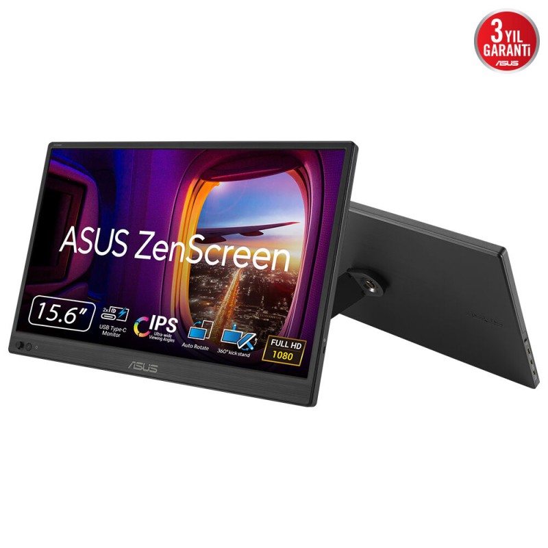 ASUS ZenScreen MB169CK pantalla para PC 39,6 cm (15.6") 1920 x 1080 Pixeles Full HD LCD Negro