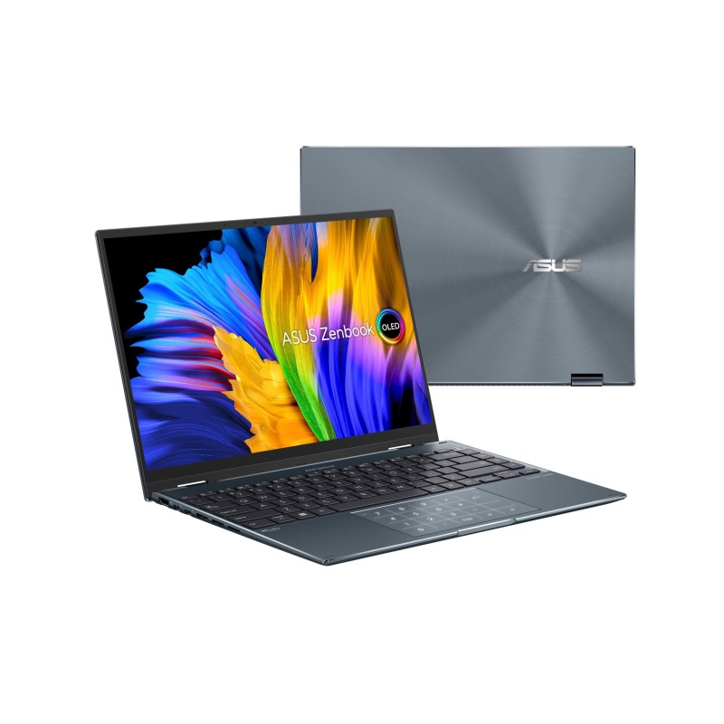 ASUS Zenbook 14 Flip OLED UP5401ZA-KN079W - Ordenador Portátil 14" 2.8K 90Hz (Intel Core i7-12700H, 16GB RAM, 512GB SSD, Iris Xe Graphics, Windows 11